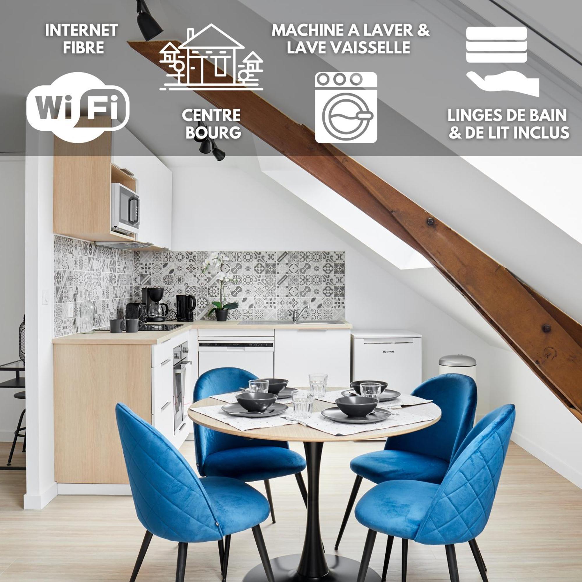 Le Grand Bleu - Wifi Fibre/Linge/Acces Cour Daire Vallons-de-l'Erdre Dış mekan fotoğraf